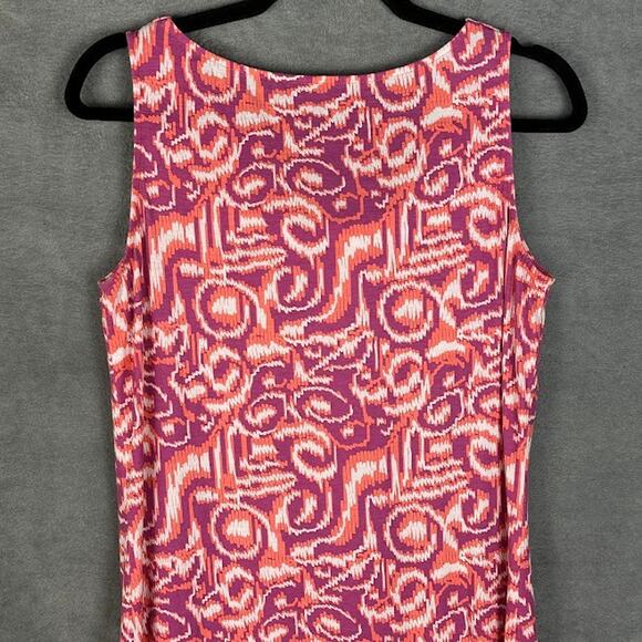Title Nine Dress Womens Medium Pink Breeze Drape Neck Sleeveless Sporty Outdoor - Picture 4 of 11